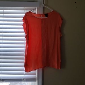 Melon colored blouse